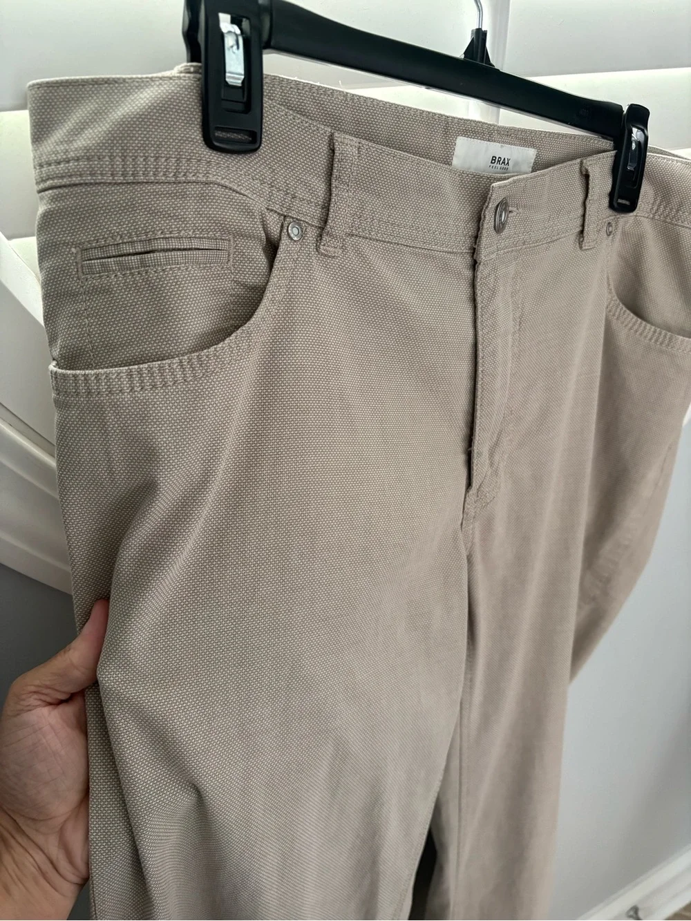 Brax men’s 38 x 34 flat front khaki pants-cooper fancy style-regular fit